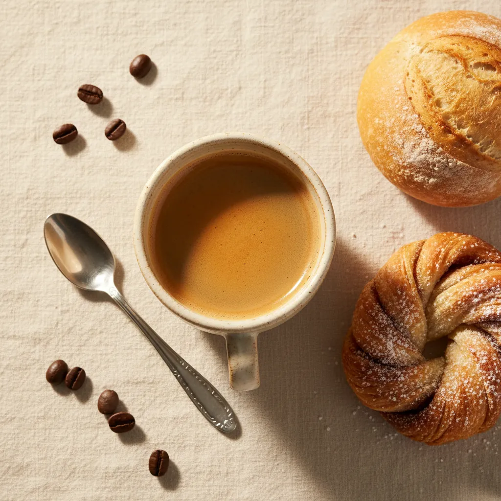 Espresso met gebak bij TREF.